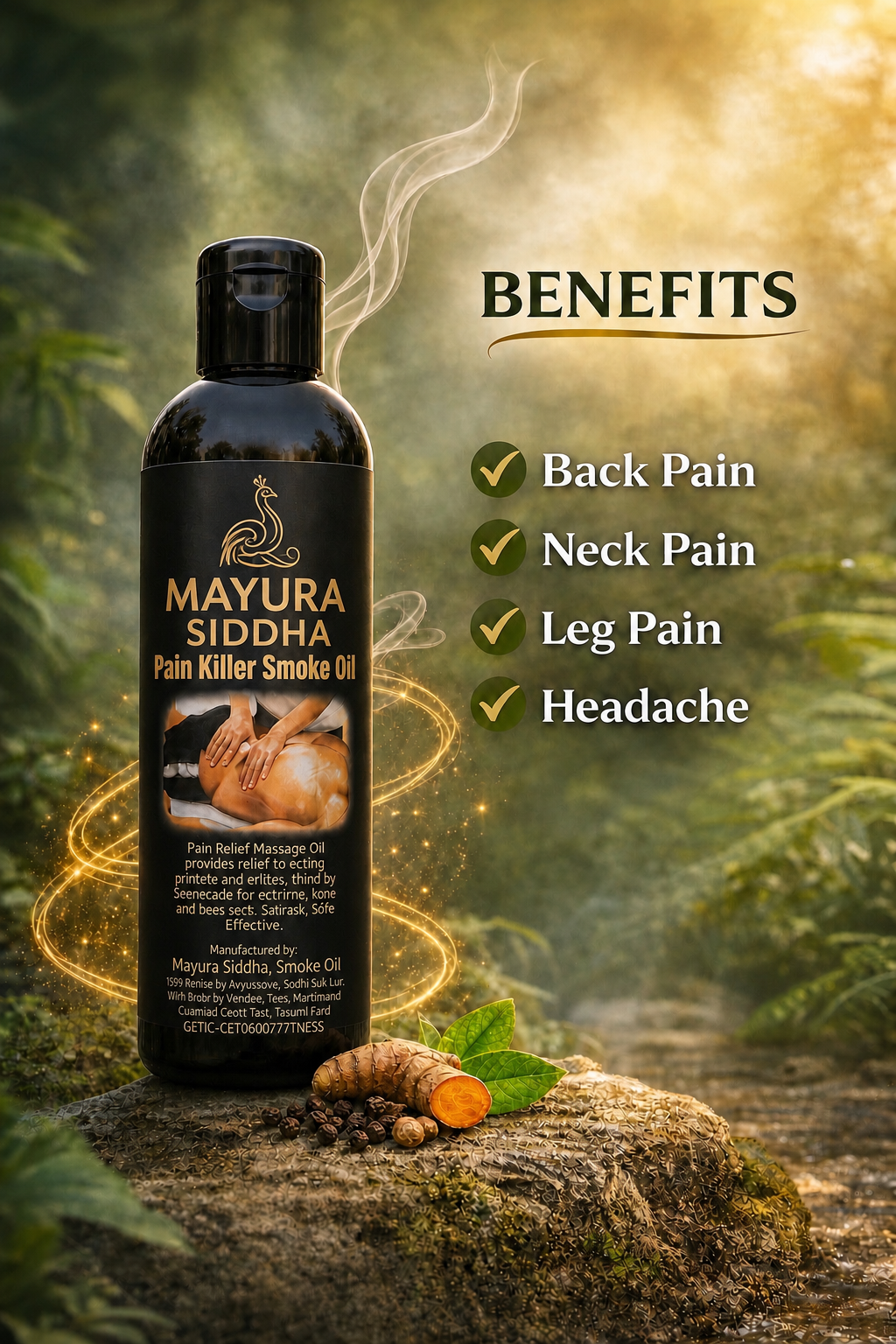 MAYURA SIDDHA SMOKE OIL Pain Relief