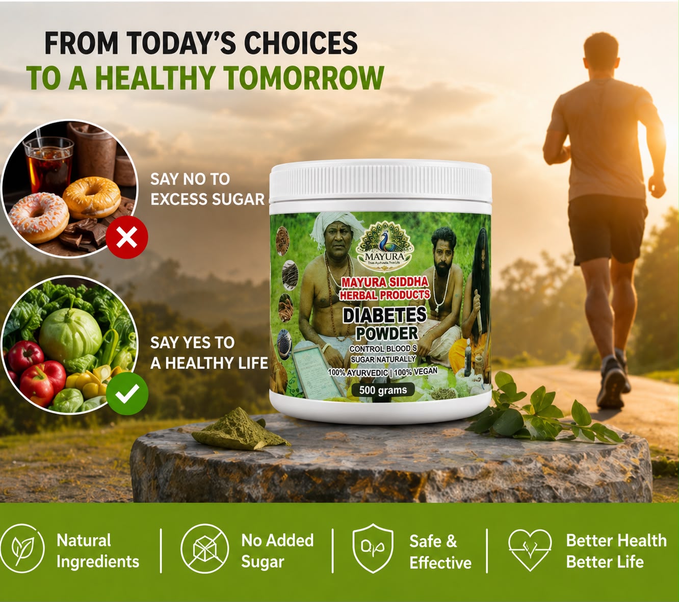 MAYURA SIDDA  DIABETES BLOOD SUGAR POWDER