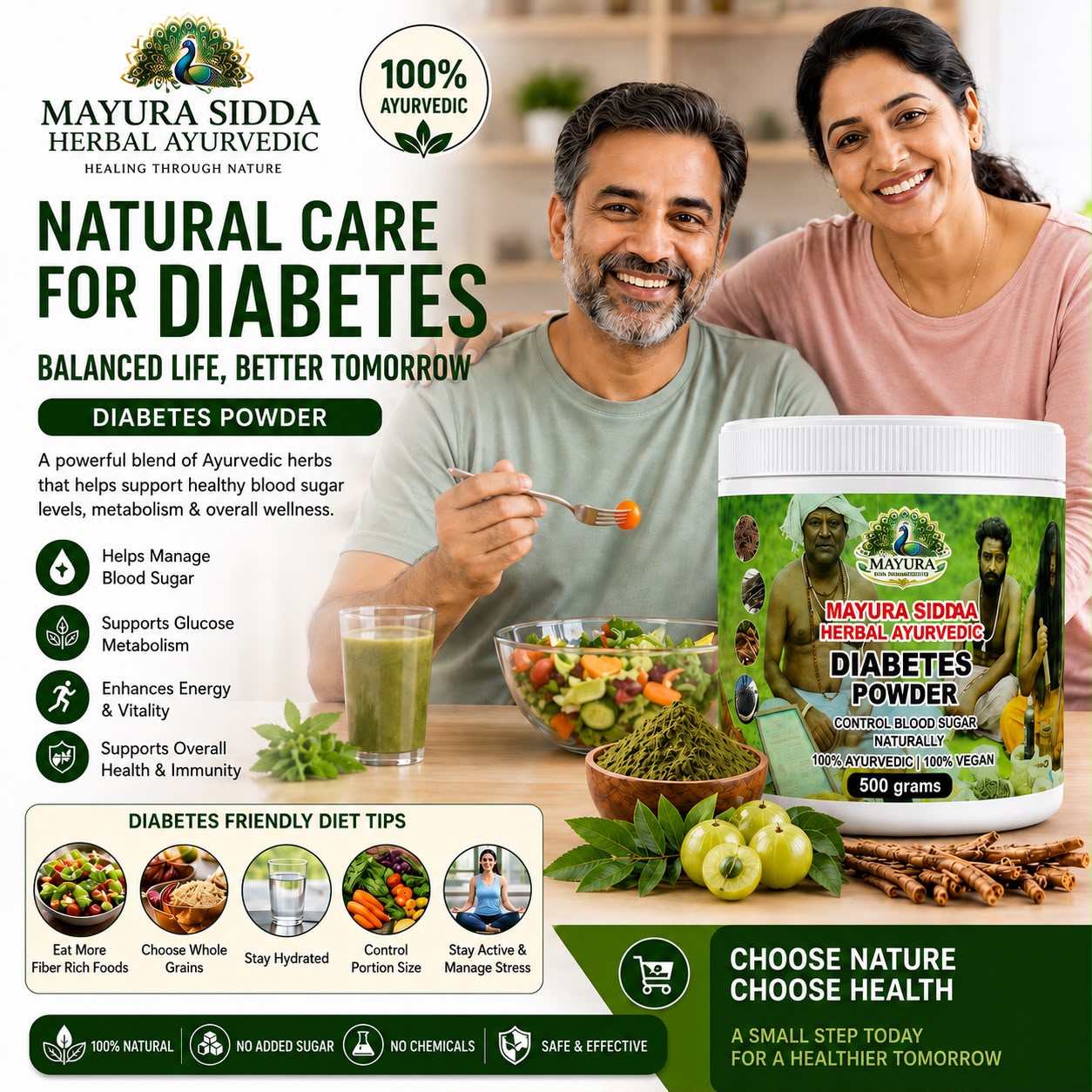 MAYURA SIDDA  DIABETES BLOOD SUGAR POWDER