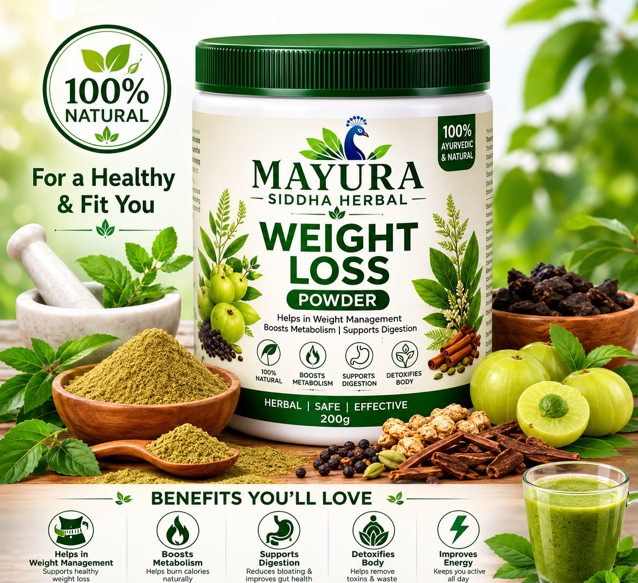 MAYURA SIDDHA WEIGHT LOSS POWDER
