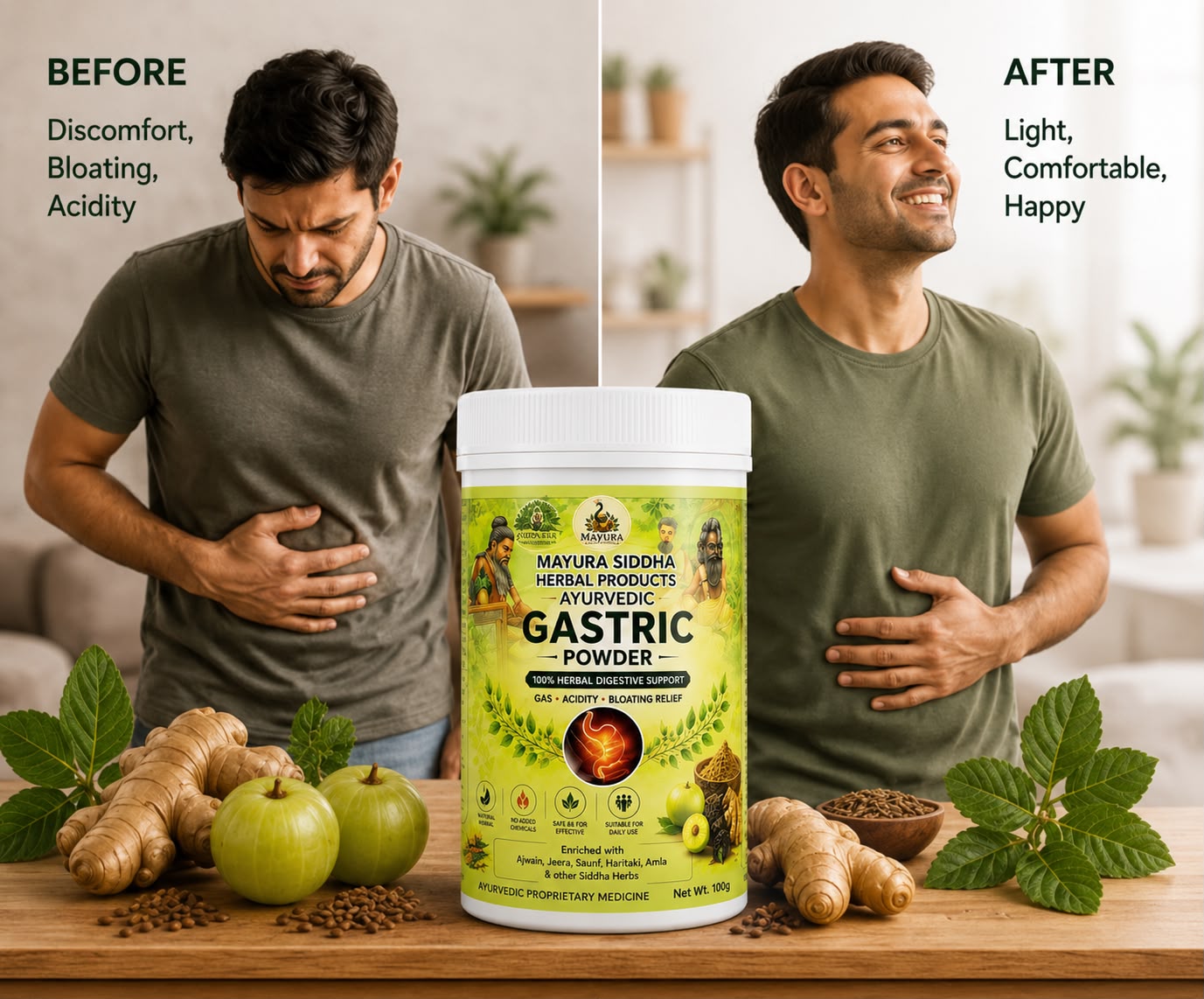 MAYURA SIDDHA GASTRIC POWDER 3 DAYS CHALLENGE