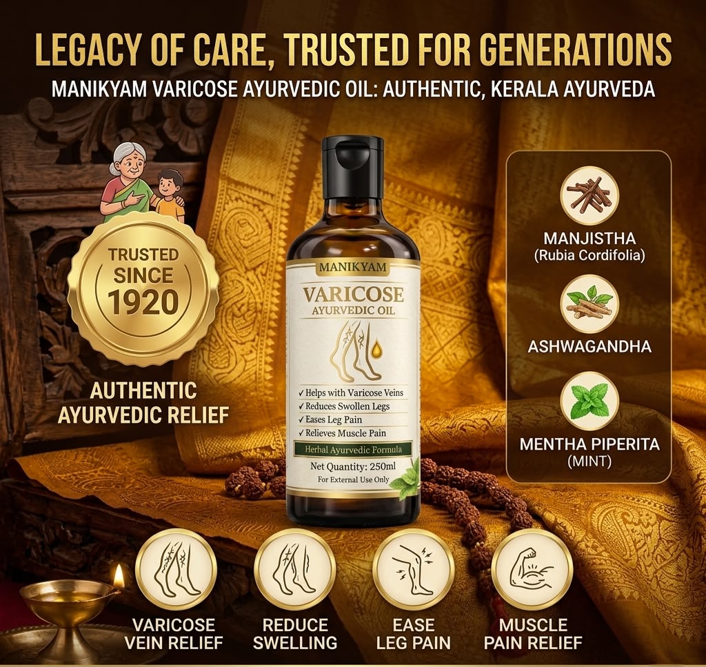 VARICOSE VEINS PAIN RELIEF OIL