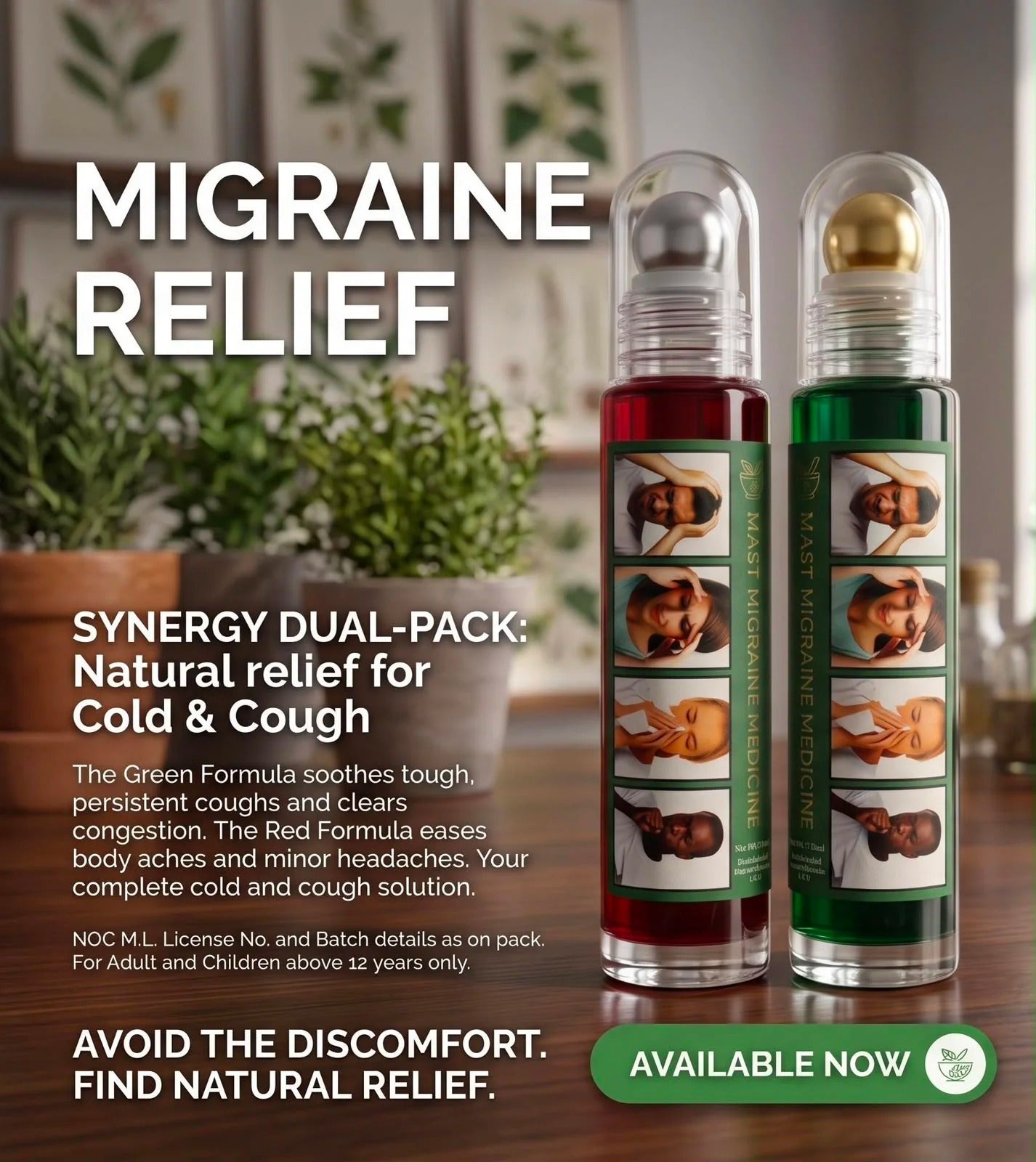 Migraine Care Cooling Head Relief